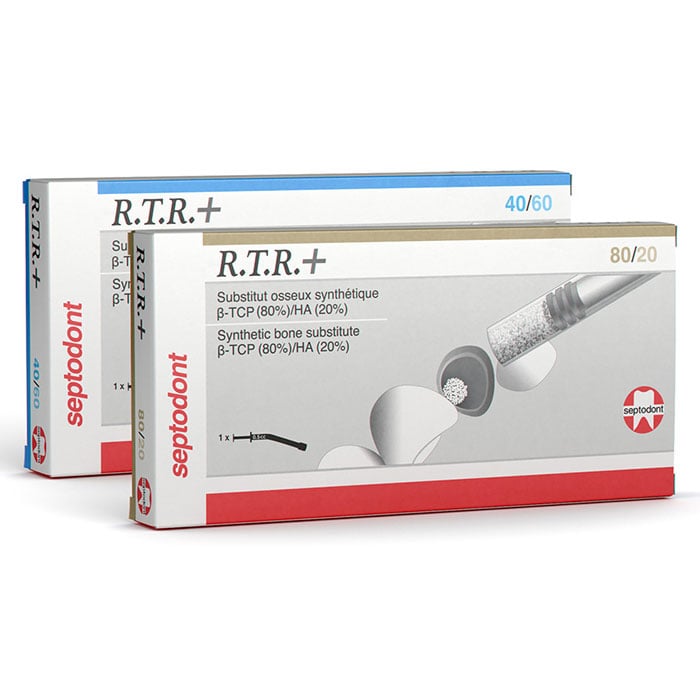 Septodont R.T.R.+ 80/20 Synthetic Biphasic Bone Grafting Material, 0.5cc Syringe, 01S0530