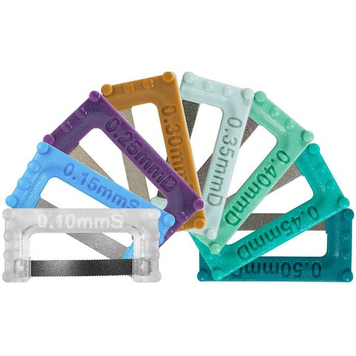 ContactEZ IPR Plus Strips, Small Assorted Kit (0.35mm - 0.50mm), 8-Pack