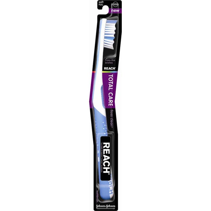 Reach Total Care Floss Clean Toothbrush - Soft Full, 12/Bx