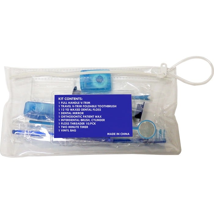 OraLine 8-Piece Orthodontic Patient Bag (Kit), Case of 36