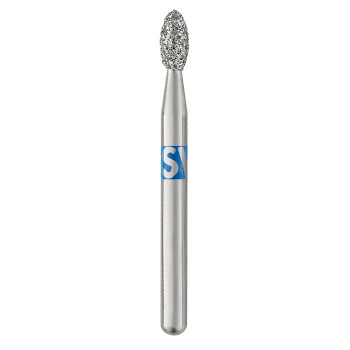 SS White Piranha Single-Use Diamond Bur, Super Coarse, #856L-014 (9.0), 25/Bx