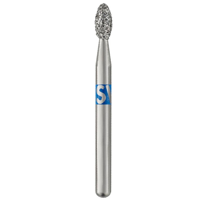 SS White Piranha Single-Use Diamond Bur, Fine Grit, #379-018 (3.4 mm), 25/Bx