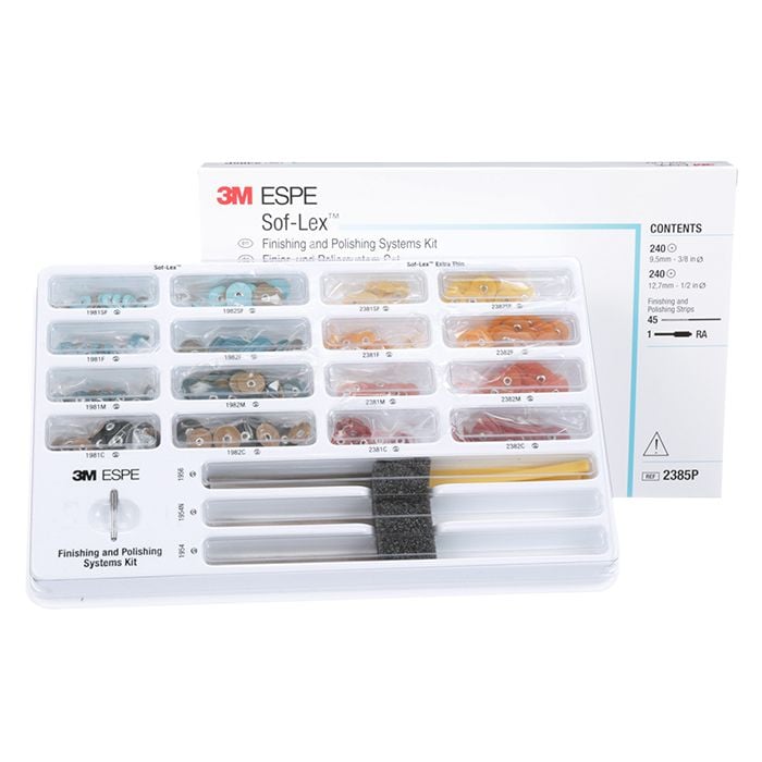 3M Sof-Lex Contouring and Polishing System Mandrels, Right Angle (RA), Pop-On, Refill, 3/Pkg, 1983RA