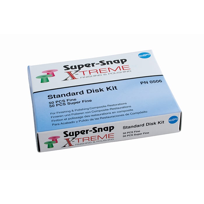 Super-Snap X-Treme Green Standard Disks, Fine, 12mm, 50/Box