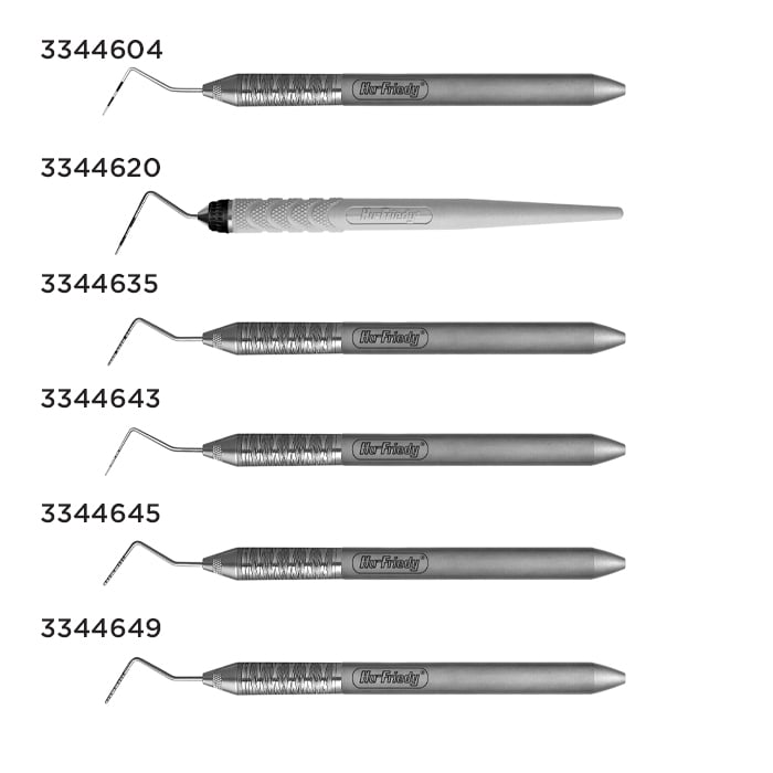 Hu-Friedy Qulix Color-Coded Periodontal Probe, UNC-15 (1-15), Single-End, #6 Satin Steel Handle, PCPUNC156