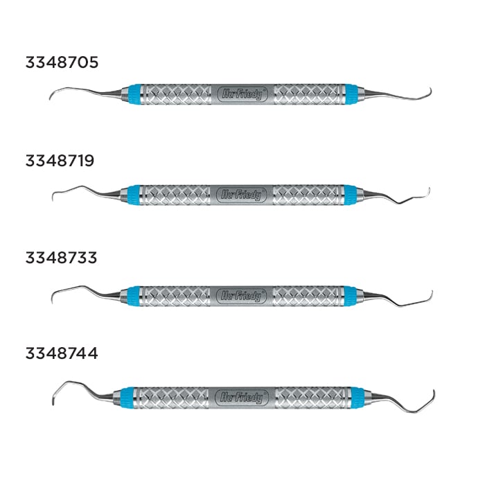 Hu-Friedy Universal Curettes - Langer - 3/4 Mini-Five - #6 Satin Steel, EverEdge 2.0