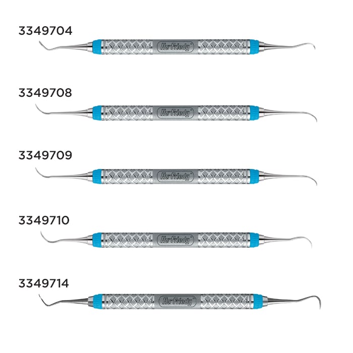 Hu-Friedy Nevi 1 Anterior Sickle Scaler, Double-Ended, #9 EverEdge 2.0 Handle, SCNEVI19E2