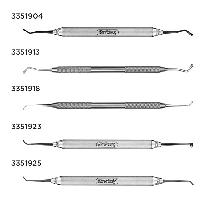 Hu-Friedy XTS Ladmore #2 Double-Ended Composite Burnisher, Smooth Satin Steel Handle, TNBBL2