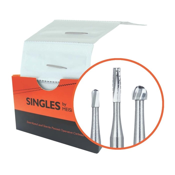 Meisinger FG Sterile-Packed Carbide Bur #556, 25/Box