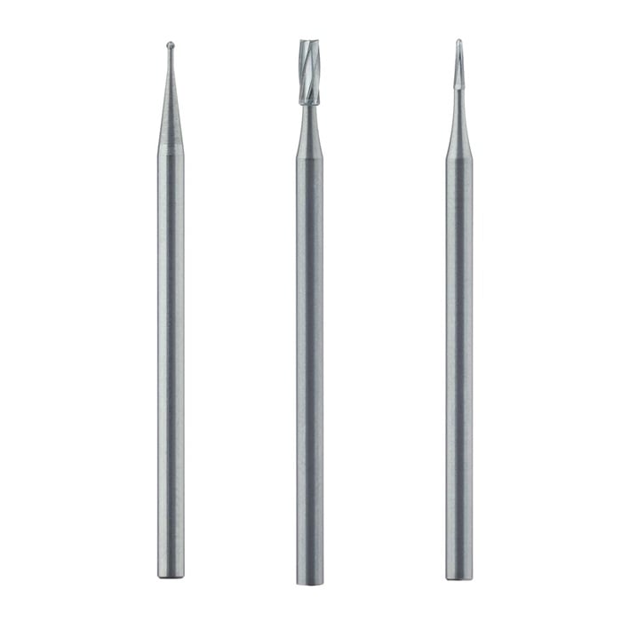 Meisinger HP Carbide Bur #703L, Long X-Cut Taper, 2.1mm, Clinic-Pack (100/Bx), C703LHP