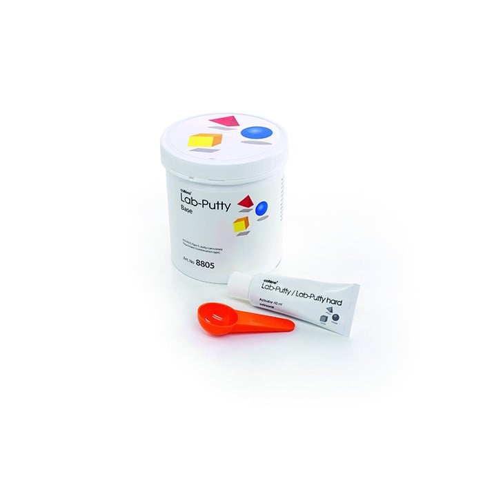 Coltene Lab Putty Standard Base & Catalyst Complete Kit, Polysiloxane, 900ml Base + 40ml Activator, Pink, 1.35kg, 8805
