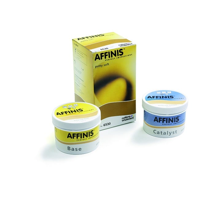 AFFINIS Putty Super Soft, Regular Set, A-Silicone Impression Material, 600 mL (300 mL Base + 300 mL Catalyst), Light Beige, C6535