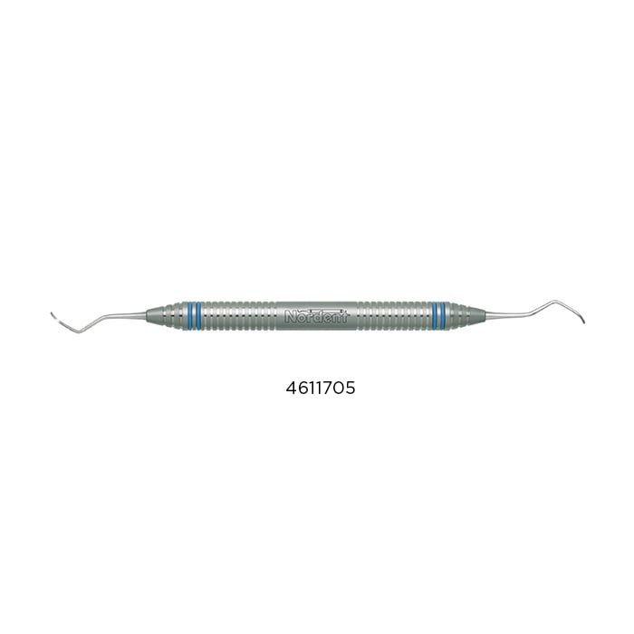 Nordent Classic Universal Curettes, University of California Ratcliff #3-4, Double-Ended, DuraLite Hex Handle