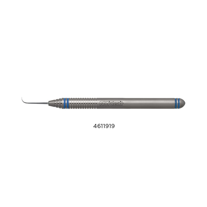 Nordent Classic Scaler, Single-Ended, Anterior Sickle Ivory #CI1, DuraLite Round Handle