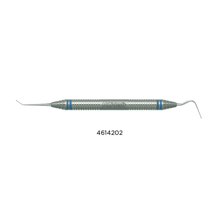 Nordent Calcium Hydroxide Placement Instruments, Double-Ended, #4 Short/Spatula, DuraLite ColorRings