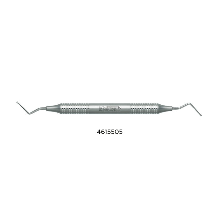 Nordent Endodontic Excavator, Long Shank Spoon #32L, Medium Round Handle, Double-End, REC32L