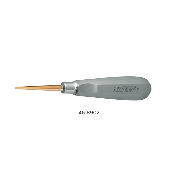 Nordent Titanium-Nitride Luxating Elevator, 4mm Straight, Single-Ended, 201