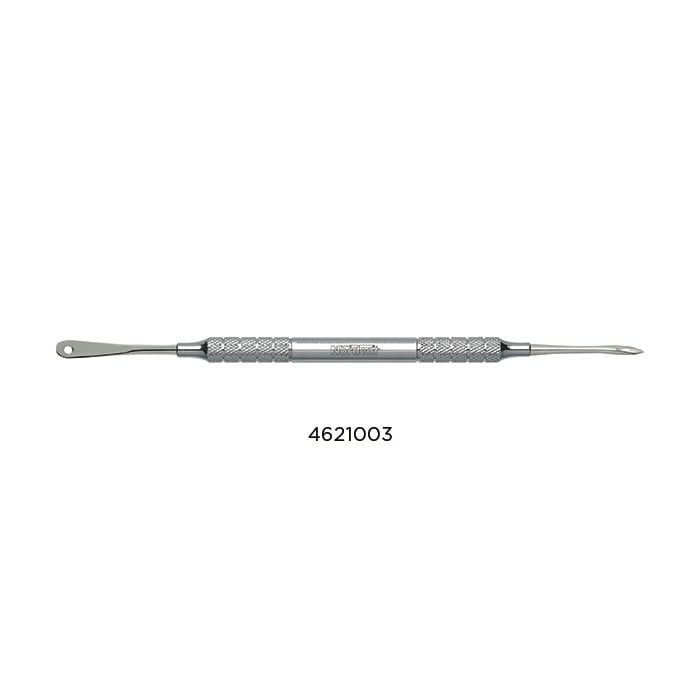 Nordent DuraLite Round Periosteal Elevator, Allen #9A with Suture Hole, Double-Ended, 1 Each