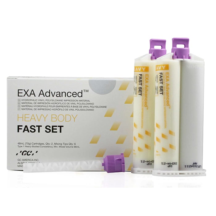 EXA Advanced VPS Impression Material, Regular Body, Fast Set, 32-Pack