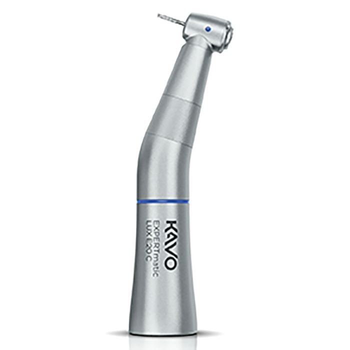 KaVo EXPERTmatic E25L High-Speed Contra Angle Attachment, 1:5 Speed Increasing, Cellular Optic, Push Button Autochuck, 3-Port Spray, FG, 1007.5550