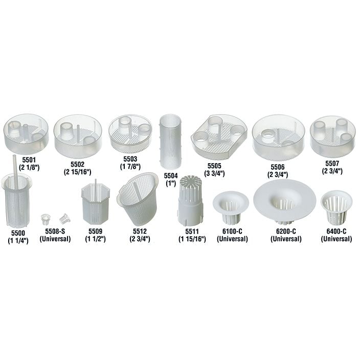 Dispos-A-Trap Disposable Vacuum Trap #6400-C, 1-5/8" Diameter, Fits A-dec Cascade & Performer Cuspidors, 144/Pkg