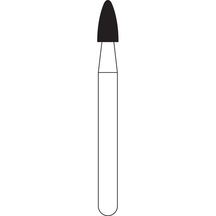 Kerr Zir-CUT Diamond Bur, FG, Round, #Z801-018, 1.8 mm, Z-Grit, Blue, 5/Pkg