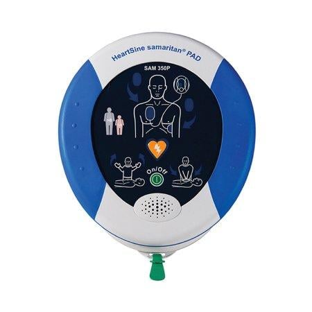 HeartSine Samaritan PAD 350P AED Defibrillator with Electrode Pads, Semi-Automatic, #350-STR-US-10