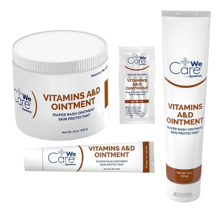 Dynarex Vitamins A&D Ointment, 1 oz Tube, #1152