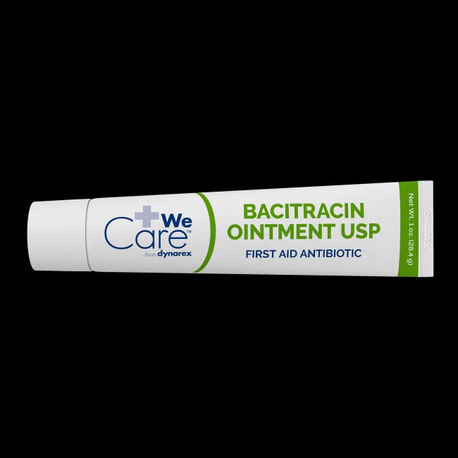 Dynarex Bacitracin Ointment USP, Zinc-Free, 1 oz Tube, #1163