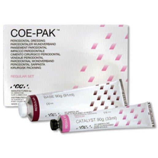 GC Coe-Pak Periodontal Dressing, Regular Set, Hand Mix, 90g Base & Catalyst, #135001