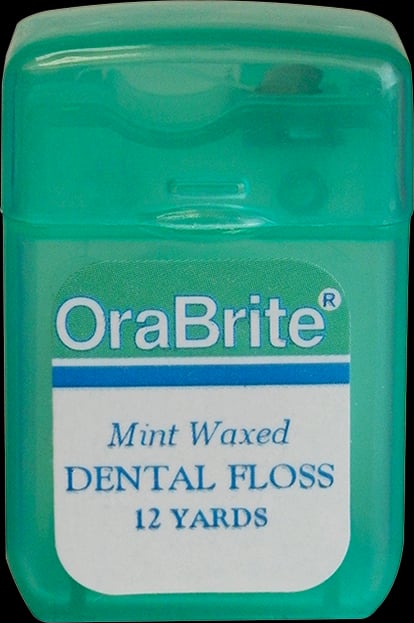 Sky Choice Patient Trial Dental Floss, Mint Waxed, 12 Yards, 144/Box