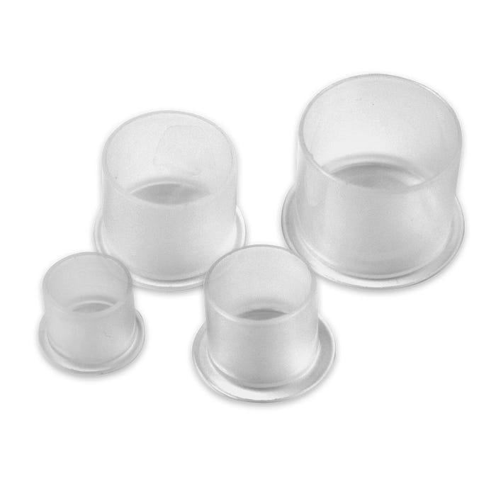 Dynarex Ink Cups, Flat Bottom, 14 mm, Medium, Transparent, 1000/Box, #2175