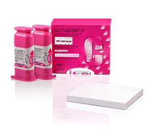 GC Fujicem 2 Automix Cement, 2x7.2ml Cartridges with 44 Mixing Tips, #441000