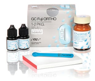 GC Fuji Ortho 1:2 Standard Package Self-Cure Orthodontic Cement, Powder 40g & Liquid 6.8mL, #439503