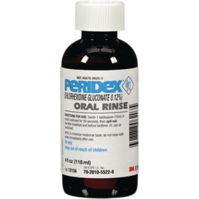Peridex Chlorhexidine Gluconate Rinse 0.12%, 4 oz, Rx, #12134
