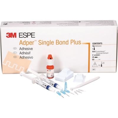 Solventum Adper Single Bond Adhesive Intro Kit, 6g Adhesive, 2-3ml Etchant Syringes, Mixing Wells, Brush Handles & Tips, #51101