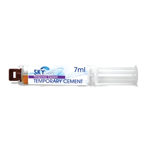Sky Choice Temporary Cement (NE) Non-Eugenol, 7ml Automix Dual Syringe with 6 Brown Tips