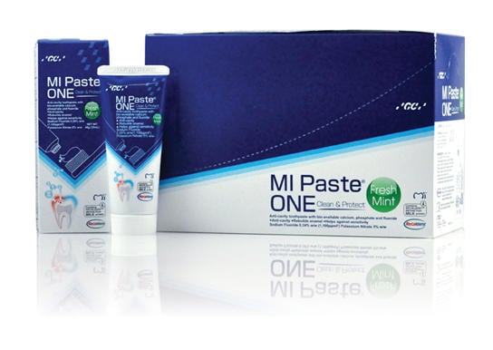 GC MI Paste One Toothpaste, Fresh Mint, 46g, 10/Box, #437000