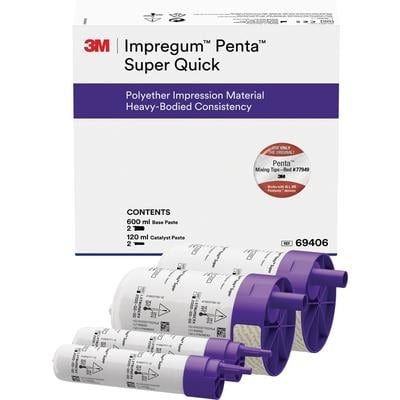 Impregum Penta Super Quick HB Refill, Polyether Impression Material, 2x300ml Base + 2x60ml Catalyst, #69406