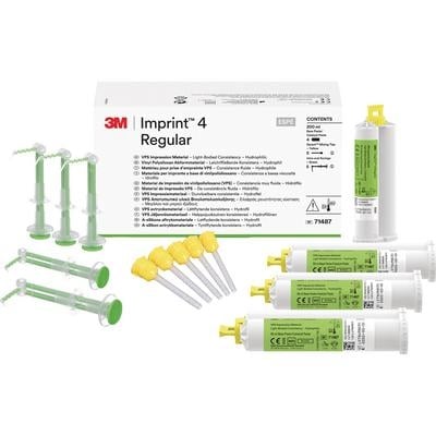 Imprint 4 Regular Body Refill, 4x50ml Cartridges with Mixing Tips and Syringes, #71487