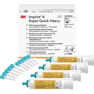Imprint 4 SQ Heavy Body Refill, 4x50ml Cartridges with Mixing Tips, #71493