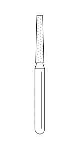 Premier Solo Dia #0914.8C Flat End Taper Diamond Bur, Coarse, 25/Box, #847014C