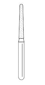 Premier Solo Dia #1114.10C Round End Taper Diamond Bur, Coarse, 25/Box