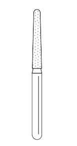 Premier Solo Dia #1116.10M Round End Taper Diamond Bur, Medium, 25/Box, #850016M
