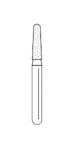 Premier Solo Dia #1116.8M Round End Taper Diamond Bur, Medium, 25/Box, #856016M