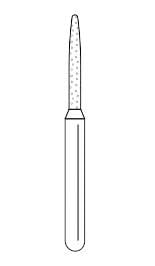 Premier Solo Dia #1510.8C Flame Diamond Bur, Coarse, 25/Bx, #862010C