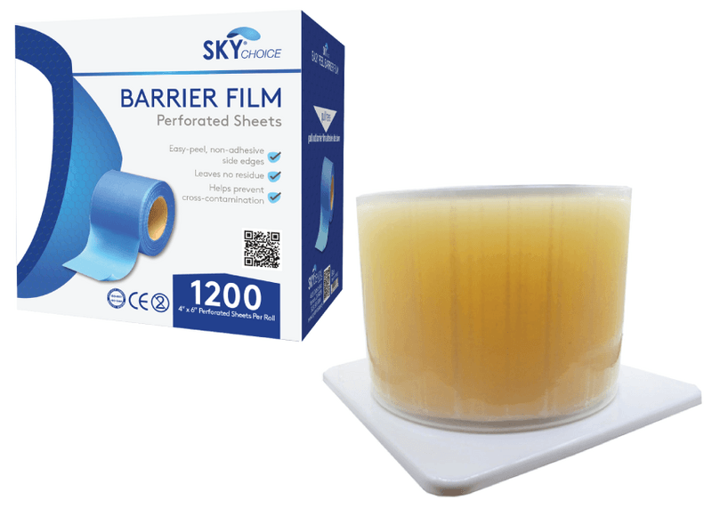 Sky Choice Barrier Film 4"x6" Clear Universal, Perforated, 1200/Roll