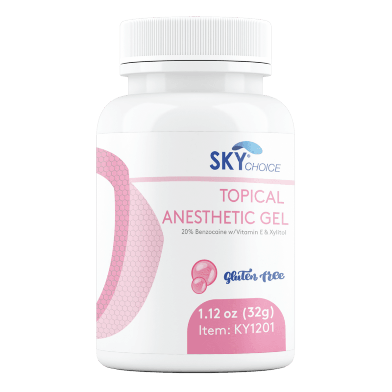 Sky Choice Topical Gel Bubblegum 20% Benzocaine, 1 oz Jar