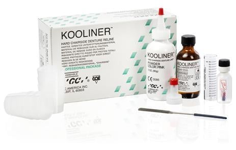 GC Kooliner Hard Chairside Denture Reline Material Powder, 3 oz Bottle, #345002
