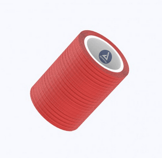 Dynarex Sensi Wrap Self-Adherent Bandage Roll, 1" x 5 yd, Red, 30/Box, #3276